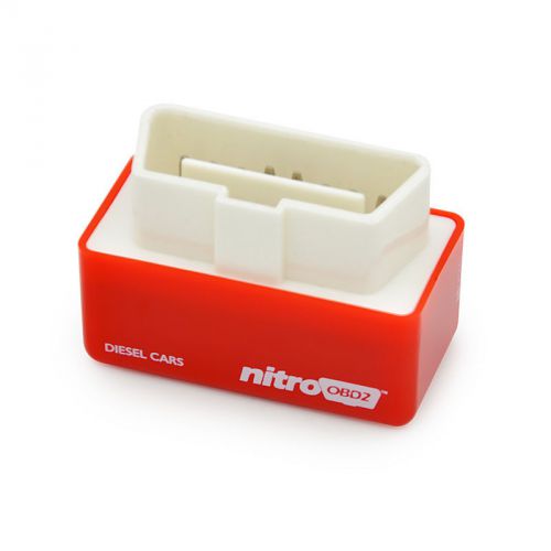 Nitro obd2 performance chip tuning box for diesel fuel oil cars vehicle red
