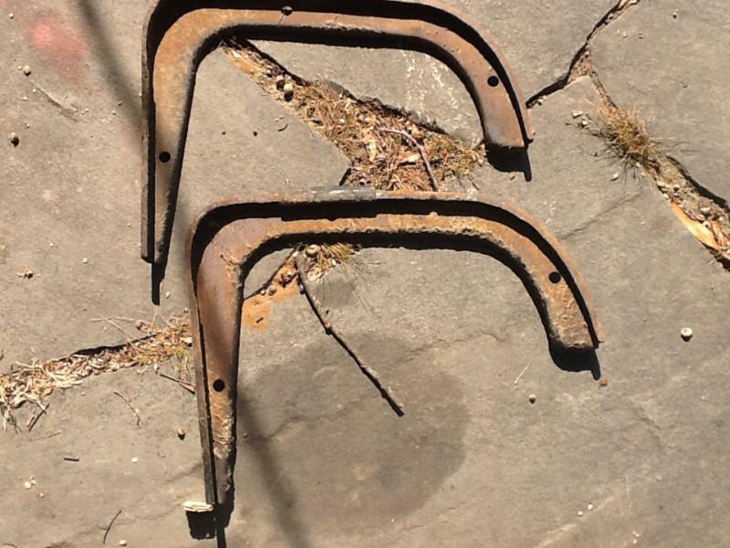 48 49 50 51 52 FORD PICKUP TRUCK FENDER BRACKETS CHANNEL RAIL BRACE (PAIR), US $31.99, image 2