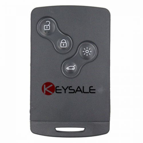New smart remote key fob 4 buttons 433mhz pcf7953xtt chip for renault clio4