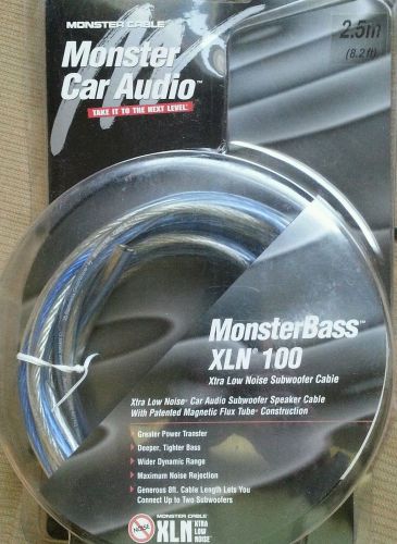 Monster monsterbass xln 100 8&#039; subwoofer cable xln12