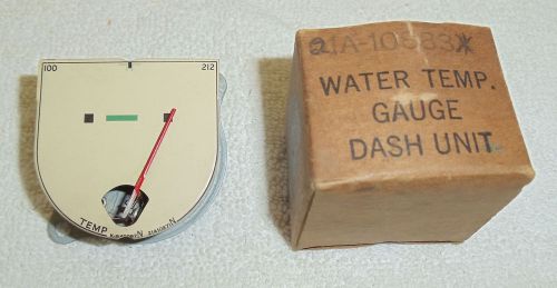 1942 ford passenger cars - nos  water temperature gauge - 21a-10883  a beauty