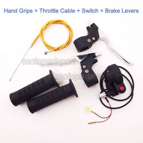 Purchase Handle Grips Twist Throttle Cable Kill Switch Brake Levers