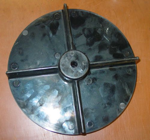 Buyers tgs06 salt spreader spinner 9" poly w/ 1/2" center hole 3010970