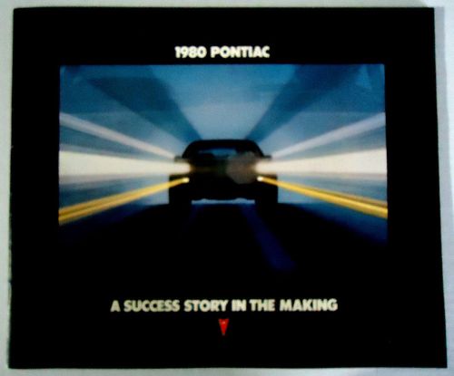 1980 pontiac catalog  &#034;pontiac, a success story in the making&#034;