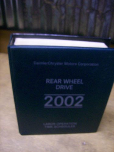2002 daimler chrysler rear wheel drive labor operation time schedules