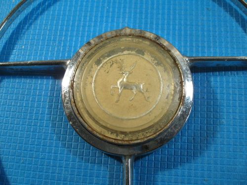 Vintage russian soviet car gaz-21 volga steering wheel horn cap ring button deer