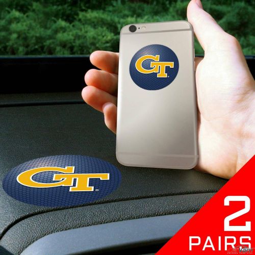 Fanmats - 2 pairs of georgia tech dashboard phone grips 13069