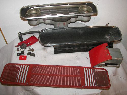 Vintage ford mustang parts glovebox=speedodometer=seat belts=trim=some bolts