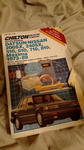 DATSUN NISSAN CHILTON REPAIR MANUAL 200SX 240SX 510 610 710 810 MAXIMA 1973 - 89, US $9.95, image 1