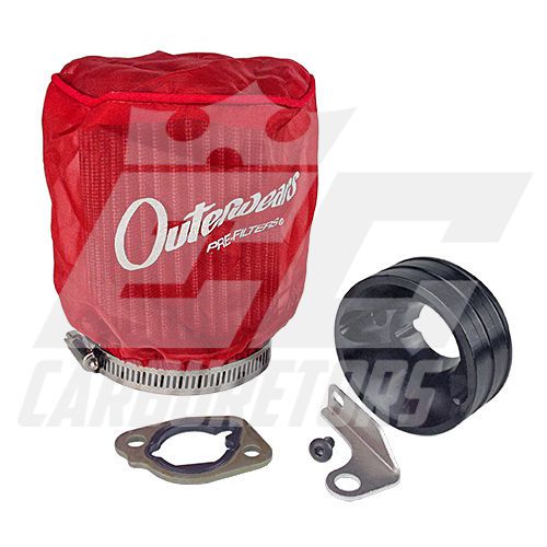 Gx200 clone predator 6.5hp go kart mini bike air filter w/outerwear adaptor kit