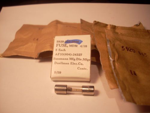 25 cooper bussman duellman fuse,cartridges mdm4-10 nsn 5920-00-665-3058