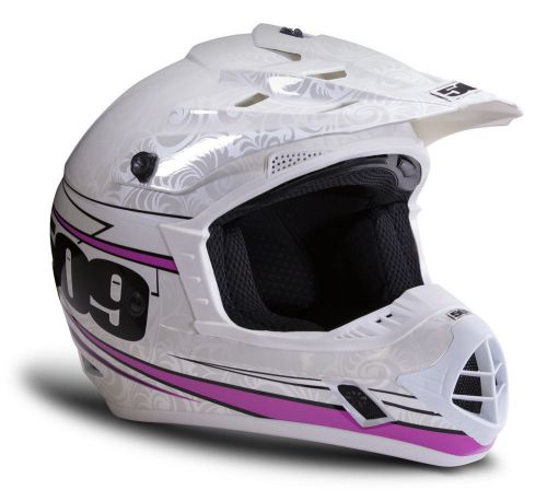 509 evolution frost white / pink helmet (non-current)