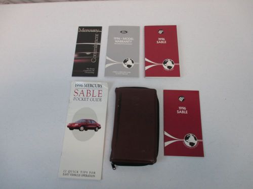 1996 96 mercury sable owner&#039;s owners owner manual kit set guide case