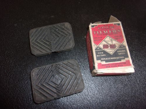 Vintage kastar no. 77 clutch &amp; brake pedal pads nors in original box   -  ms78