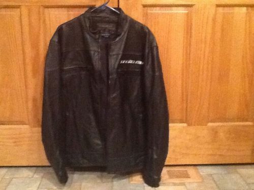Arctic cat leather jacket snowmobile mens large tall(lt) outerwear coat