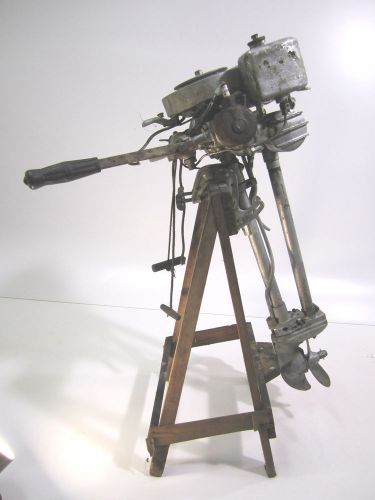 Vintage johnson 1936 model 200 outboard 3.3 hp boat motor for parts