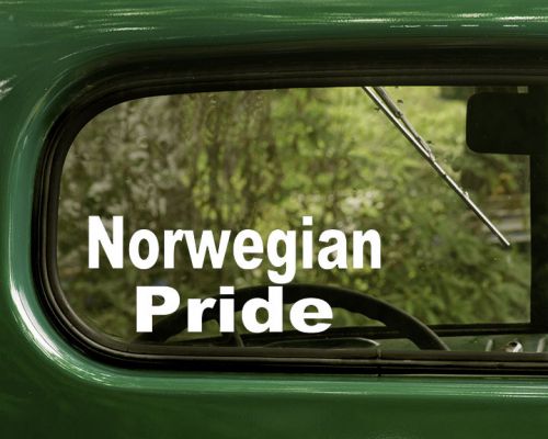 Norwegian decal sticker pride (2) car, truck, laptop