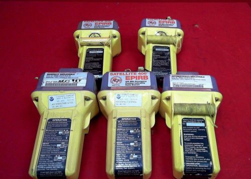 *lot of five *satellite 406 406 mhz emergency position indicating radio beacon
