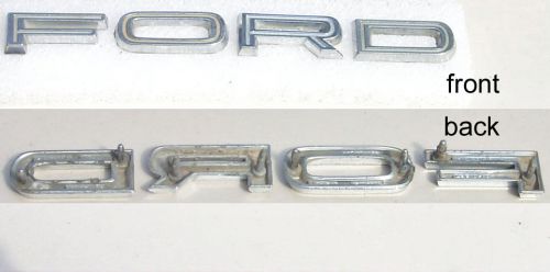 Ford tailgate emblems 65 country sedan/squire/ranch station wagon tail gate part