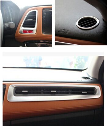 Inner air condition vent outlet cover trim 5pcs for honda vezel hr-v 2014 - 2016