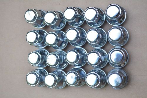 Set of 20 toyota lexus scion wheel lug nuts chrome genuine oem 12x1.5