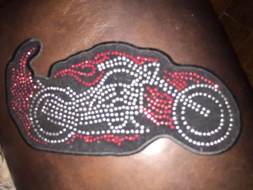 Hot leathers studded bike patch 4 inch biker  patch