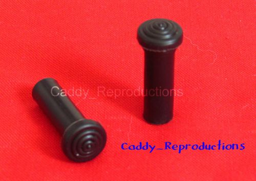 1946 - 1960 cadillac door lock knob set / pair 46 - 60 - black