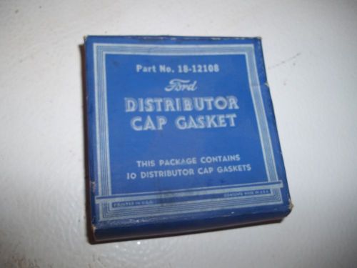 1934-48 nos distributor gaskets &amp; box  ford  flathead v8