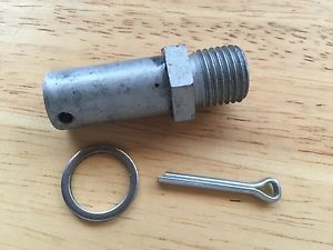 New vintage bmw 14mm plated sidestand stud w/washer and cotter pin new