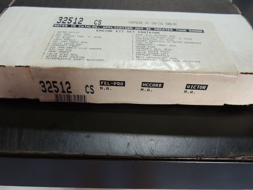 Detroit/iseal/corteco full set gaskets 32512cs fits chrysler 153 cid 4 cyl eng