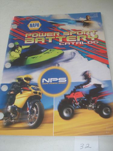 Power sports battery catalog napa weatherly 540 15-4052 april 2008 28 pages
