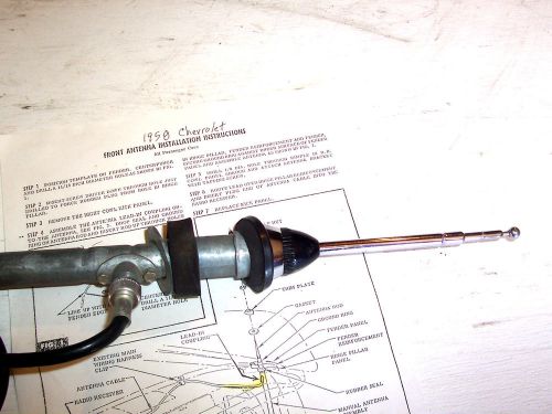 1958 chevrolet radio antenna  complete original nos new