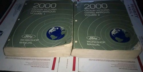 2000 ford crown victoria &amp; grand marq  workshop service manual set of 2 volumes