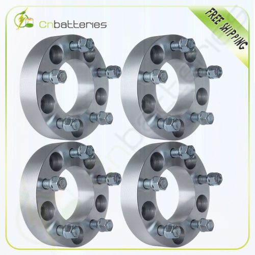 (4) 1.5&#034; 5x5 wheel spacers adapters | 14x1.5 threads  5x127 to 5x127  38mm thick