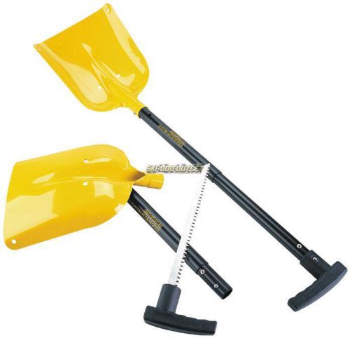 Ski-doo shovel with saw handle