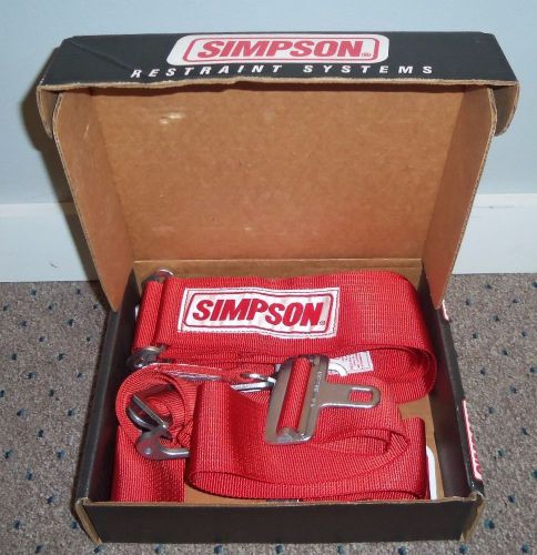 Simpson 29074r safety harness latch f/x system 5-point v-type 62'' lap belt