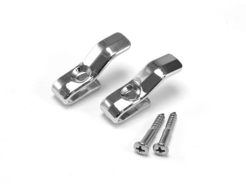 1964-1966 ford mustang - chrome coat hooks (pair) coupe and fastback