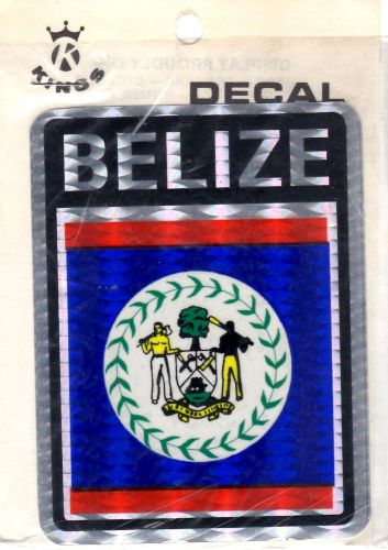Set of 2 belize car decals, brand new factory sealed (kings international)