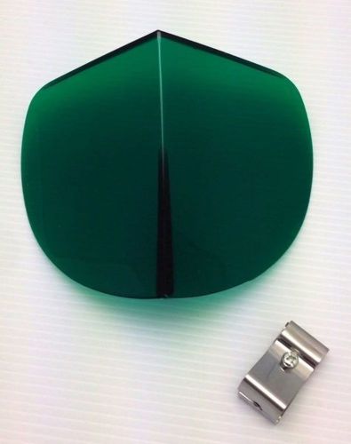 Vintage style green hood bi-flector windshield reflector