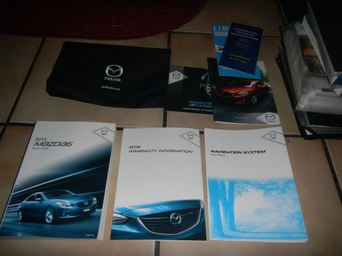 2015 mazda 6 with navigation owners manual set + free shipping