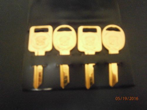 Cadillac 24k gold plated blank uncut keys