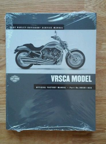 Harley-davidson vrsca models service manual ** 2002 ** p/n 99501-02a ** sealed
