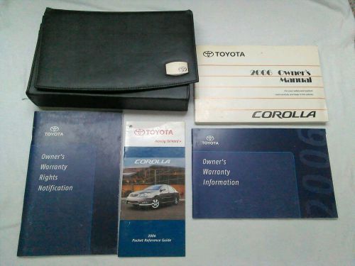 2006 toyota corolla owner manual