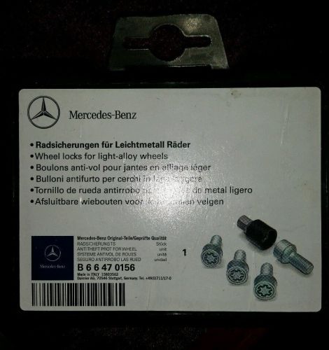 Mercedes benz wheel locks b 6 6 47 0156
