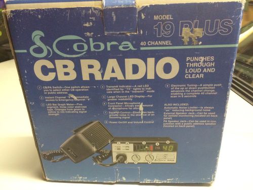 Cobra 19 plus cb radio