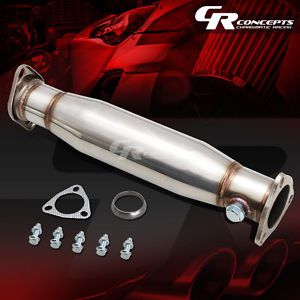 JDM CIVIC DEL SOL CRX INTEGRA STAINLESS STEEL HIGH FLOW PIPE RESONATOR CAT TEST, image 1