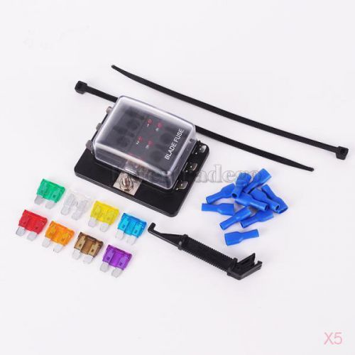 Purchase 5x DC 1232V Spade Terminals Circuit Car Blade ATY Fuse Block