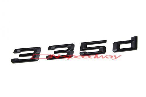 Matte black trunk letters emblem decal for bmw e90 e91 f30 f31 f34 3 series 335d