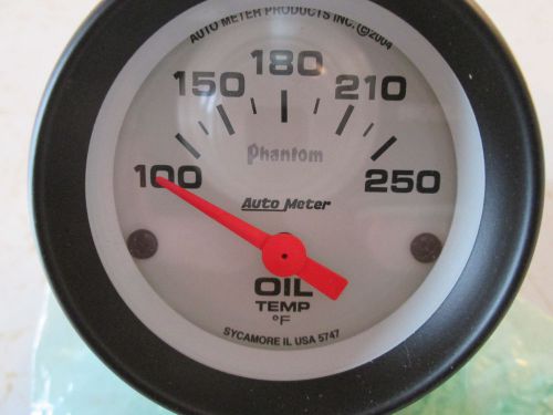 Autometer phantom oil temperature gauge  model 5747
