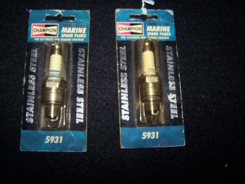 2 champion marine spark plugs 5931